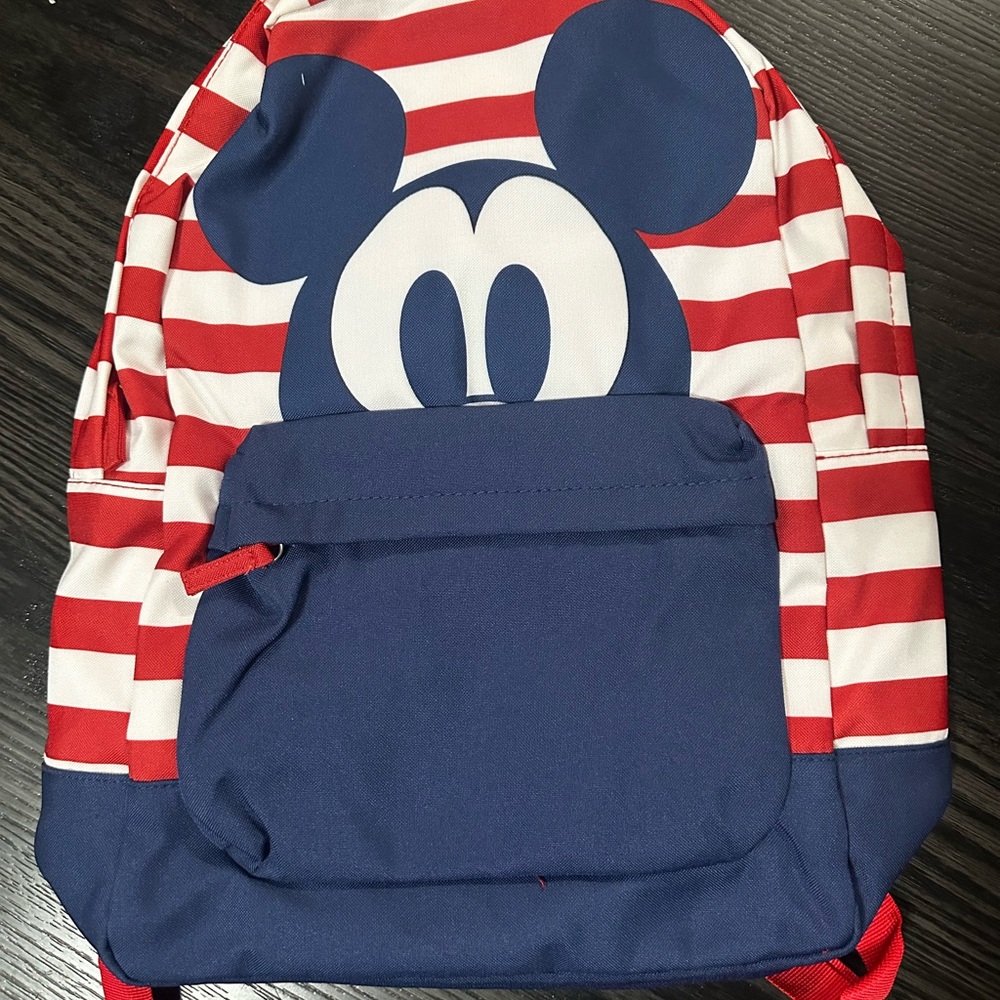 NWT Disney Red and Blue Mickey Mouse Backpack